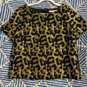 Leopard, shimmer blouse